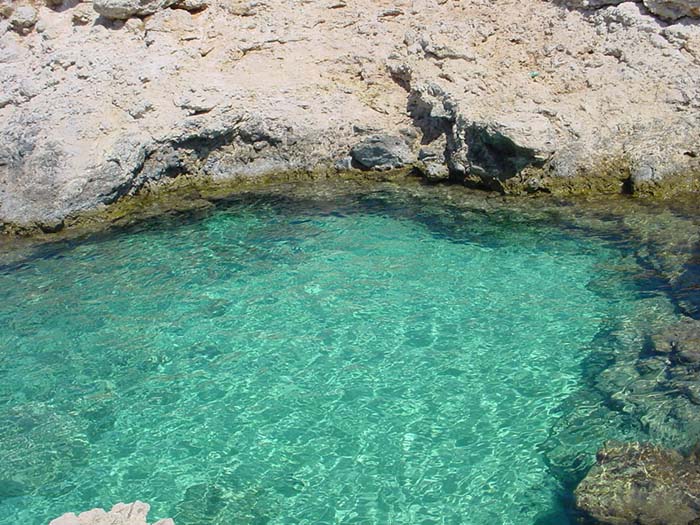 Piscinetta trasparente del golfo