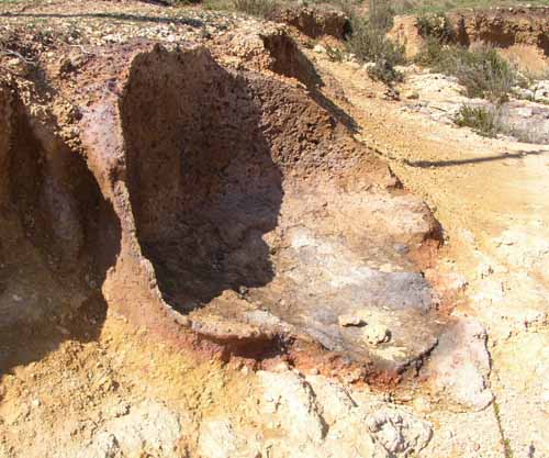 Antiche fornaci per la cottura della calce. Golfo Asparano.